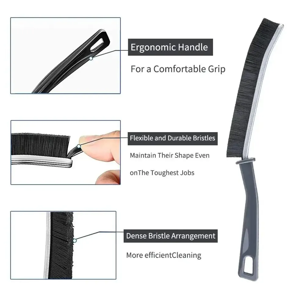 Zeuwets 11 Pcs Spazzola per la Pulizia delle Fessure, Crevice Gap Cleaning Brush, Spazzola per