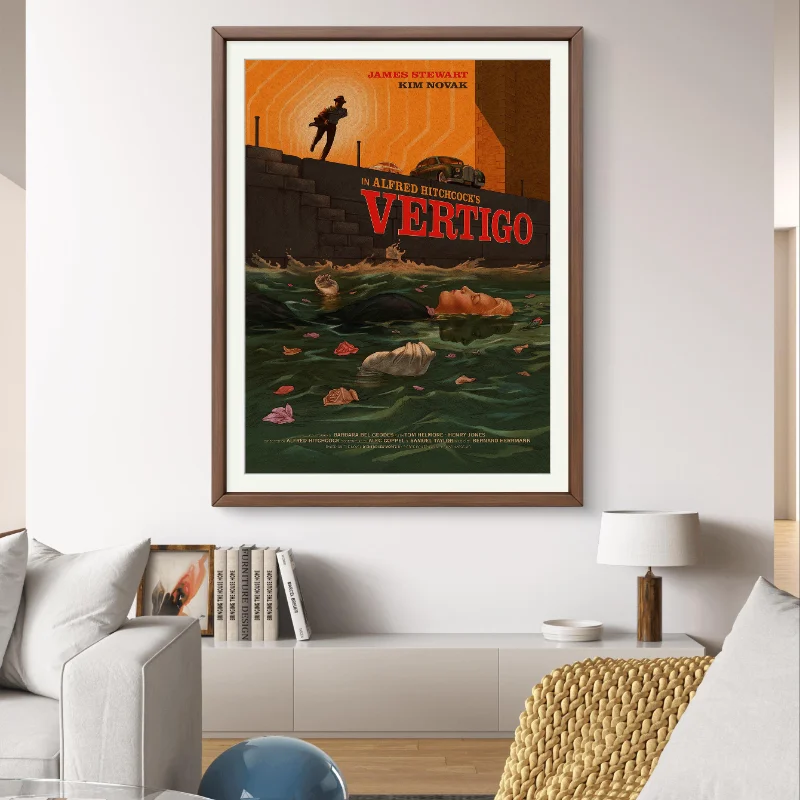 Affiche De Cinéma Vertigo, Format 50x70cm, PostersAndCo, Neuve Sous Emballage