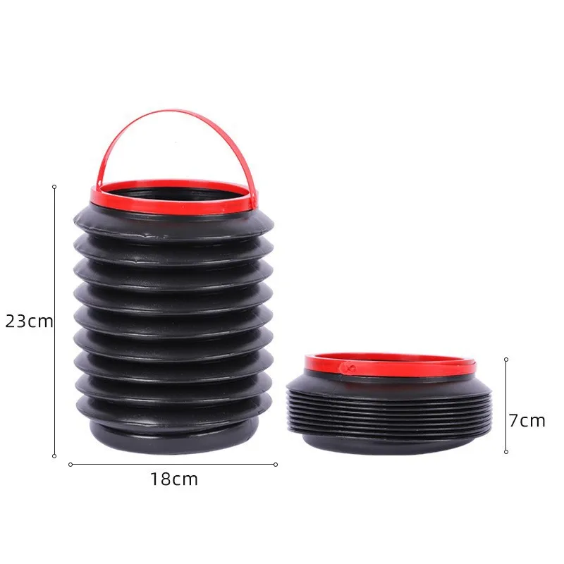 1PCS 4L Car Garbage Can Folding Car Mini Bucket 2-in-1 Portable Storage Bucket Convenient Garbage Can folding bucket car wash bucket