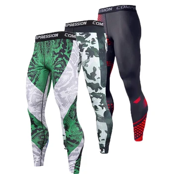 Pantalons de Compression pour hommes, vêtements de sport, Legging d'entraînement, pantalons slim, collants, bas de Jogging, pantalons de survêtement, pantalons de course pour hommes 1