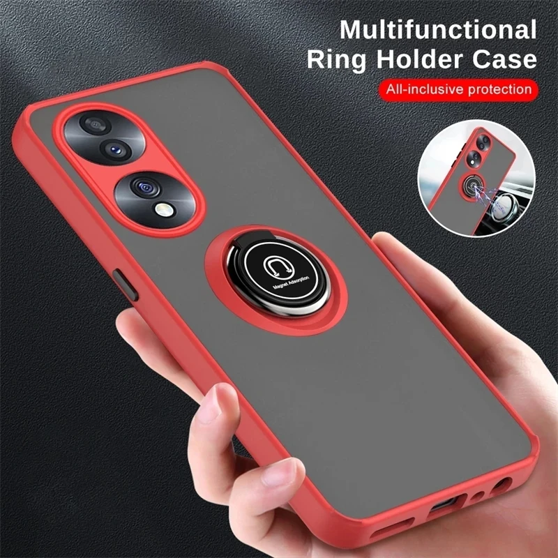 Huawei Magnetic Ring Holder Case For Honor X9 X8 X7 70 60 SE 50 Pro Shockproof Camera Protector_voghion.com