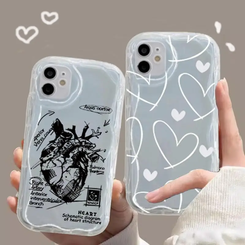 Butterfly Retro Silicone Transparent Phone Case Cover