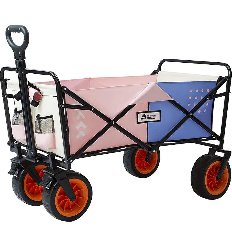 

Outdoor Picnic Beach Camping Wagon Camping Trolley Garden Trail Foldable Wagon