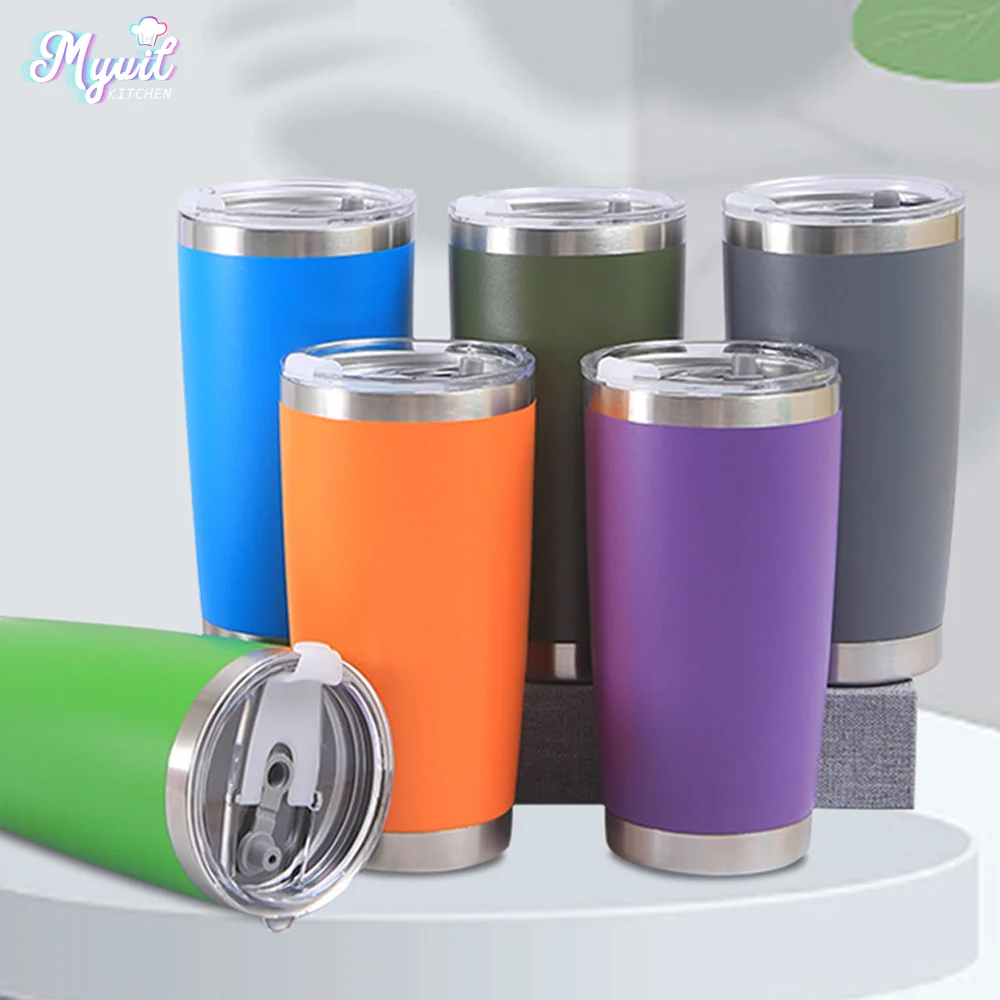 Thermal Mug Beer Cups 20oz Thermos Tea Coffee Water Bottle Stainless