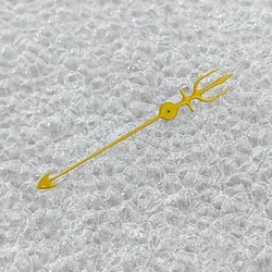 Trident Shaped GMT Watch Hands in Red, Yellow, and Blue for Movement Modification (Yellow)