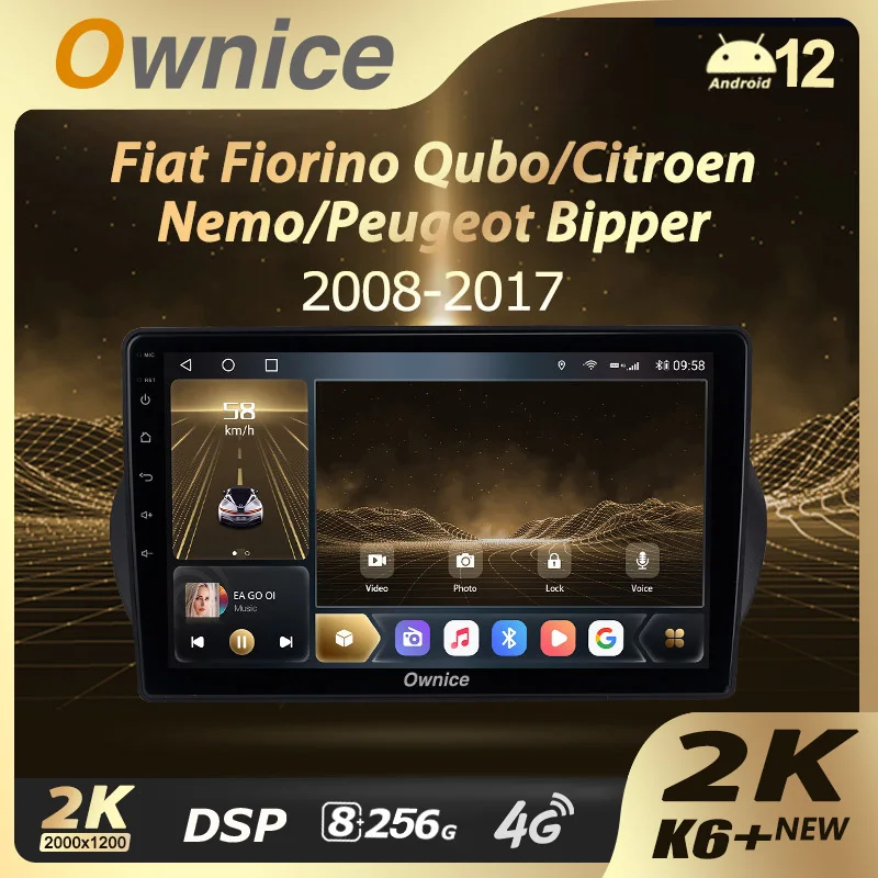 

Ownice K6+ 2K for Citroen C5 2 2008 - 2017 Car Radio Multimedia Video Player Navigation Stereo GPS Android 12 No 2din DVD 8+256G