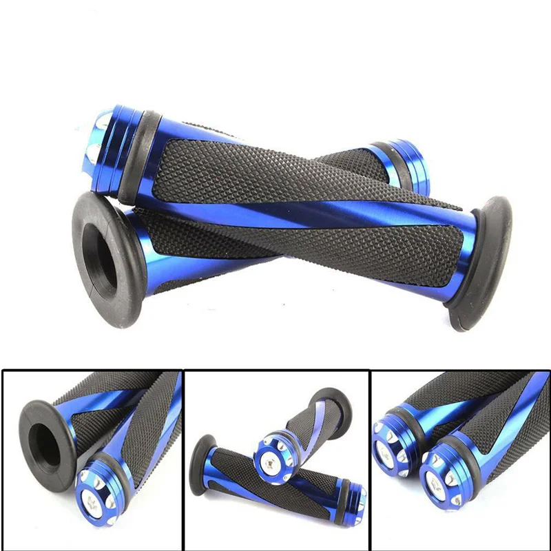

Universal 1 Pair Motorcycle Handlebar Sleeve Aluminum Alloy Rubber Comfortable Non-slip Handlebar Hand Grips Motorcycle Parts