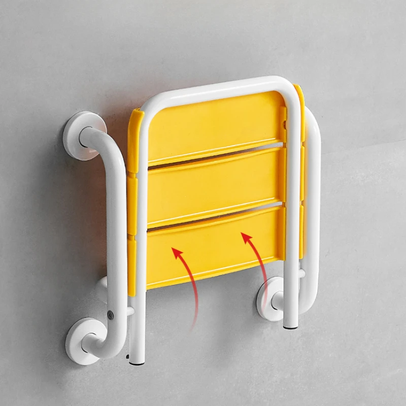 Shower Chairs Bath Chair For Elderly Wc Hocker Folding Stool Bedroom Furniture Bathroom Footrest Non Slip Step Storage Things