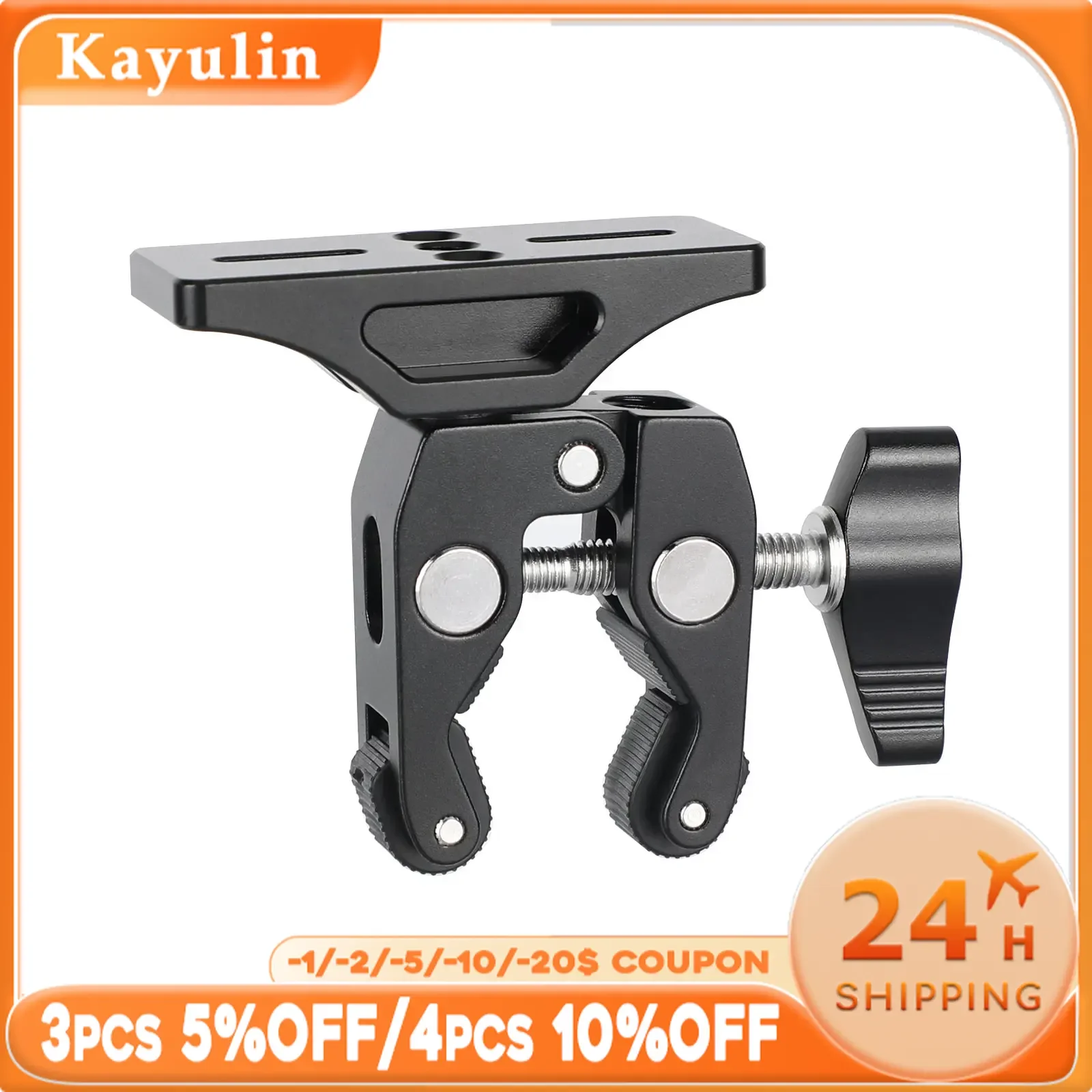Kayulin Universal Super Crab Clamp +HDMI To SDI 3G Converter Extension Support For BlackMagic Micro Signal camera bracket
