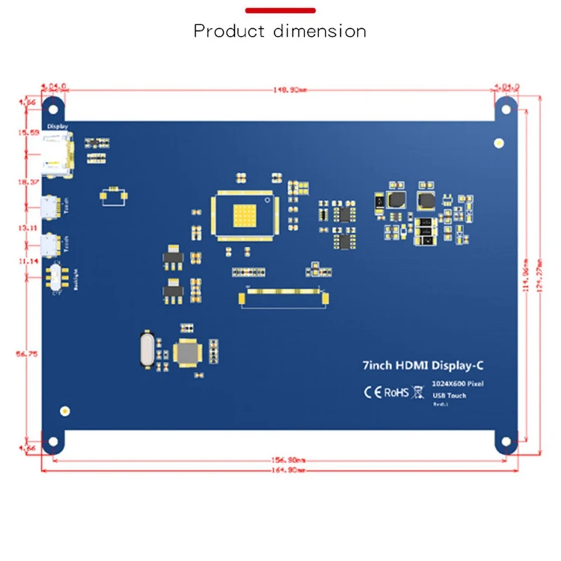 1024x600 ޴ 7 ġ ġ ũ г, HDMI ȣȯ ÷,  ̿ ġ ũ г