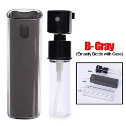 Compact Screen Cleaning Kit with Soft Microfiber Cloth and Brush (Grey (With Case))