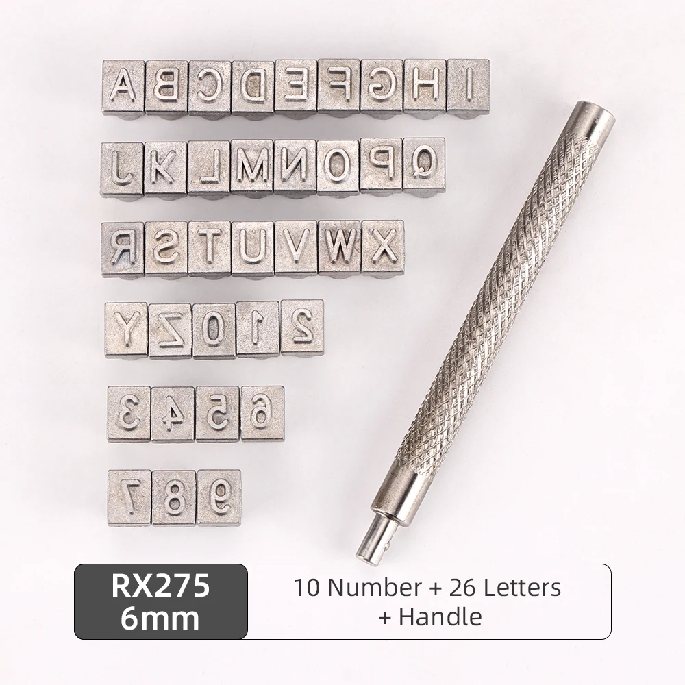 新品未使用　manual alphabet size 1 Knoweasy 6mm Steel Punch Alphabet Letter Number Leather
