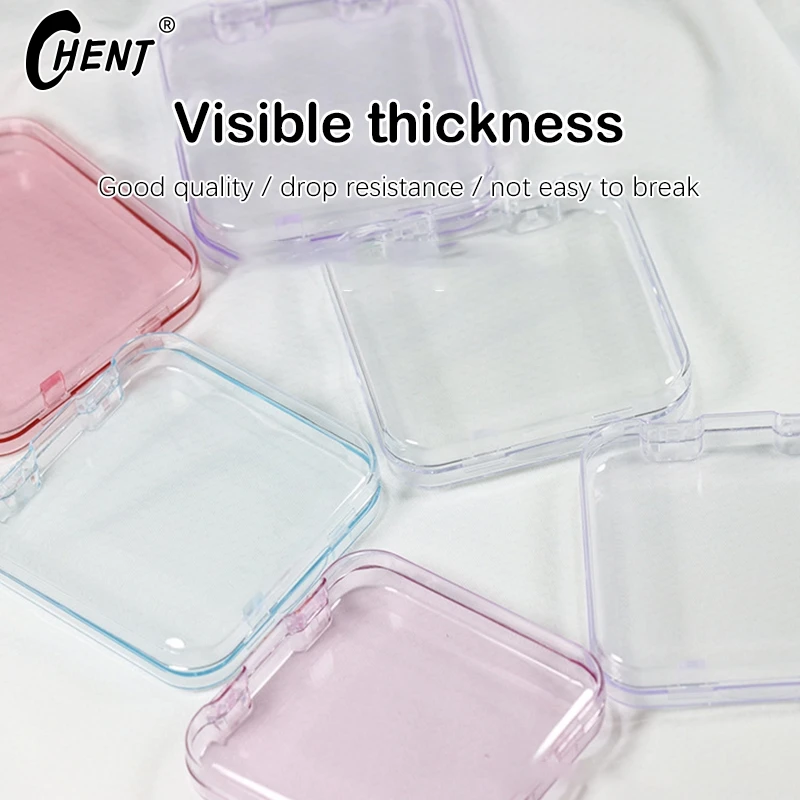 Fake Nails Transparent Flip Cover Organizer Display Box Dustproof Exquisite False Nails Display Case Anti Oxidation Packing Box