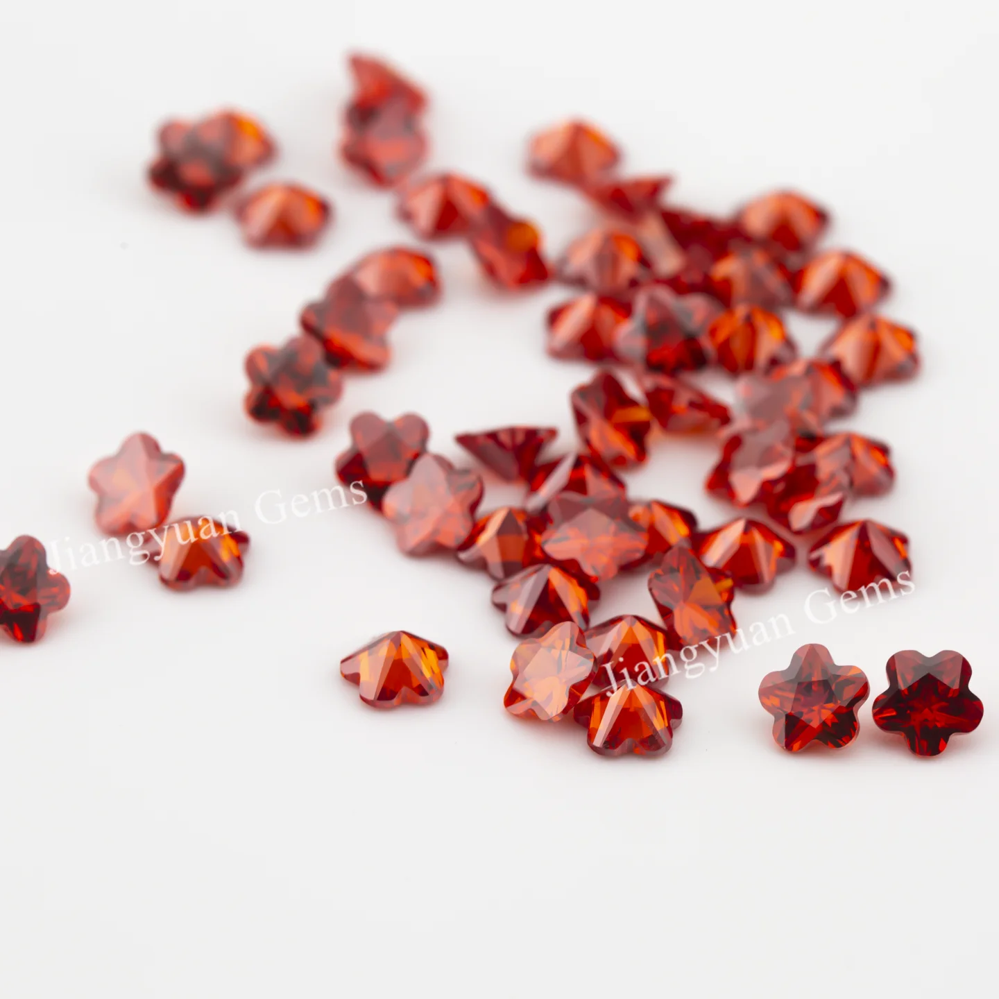 Größe 3x3mm ~ 10x10mm 5A Zirkon Blumenform Verschiedene Farben Zirkonia Stein Lose CZ Synthetischer Edelstein für die Schmuckherstellung – Detail 7
