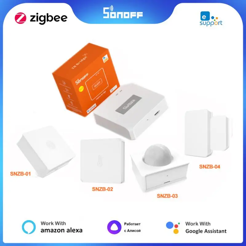 

SONOFF ZBBridge Pro SNZB Wireless Switch Temperature Humidity Motion Door/Window Sensor for EWeLink APP Google Alexa Alice