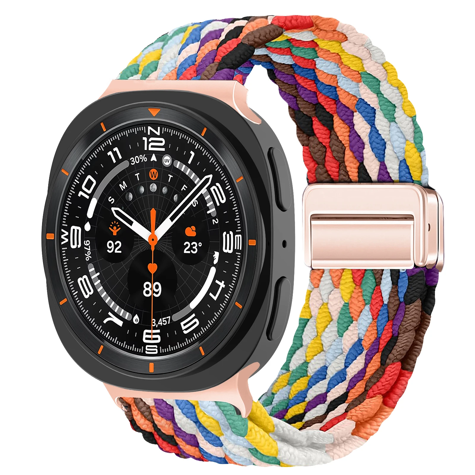 Magnetic Braided Nylon Watch Band Bracelet - Universal Fit