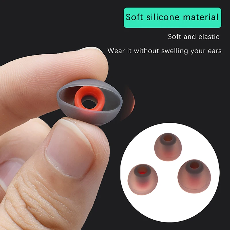 

In-ear Earphone Covers Earbuds Eartips Accessories 2 Pairs Ear Pads For Headphones Earphone Tips Silicone Ear Tips L M S