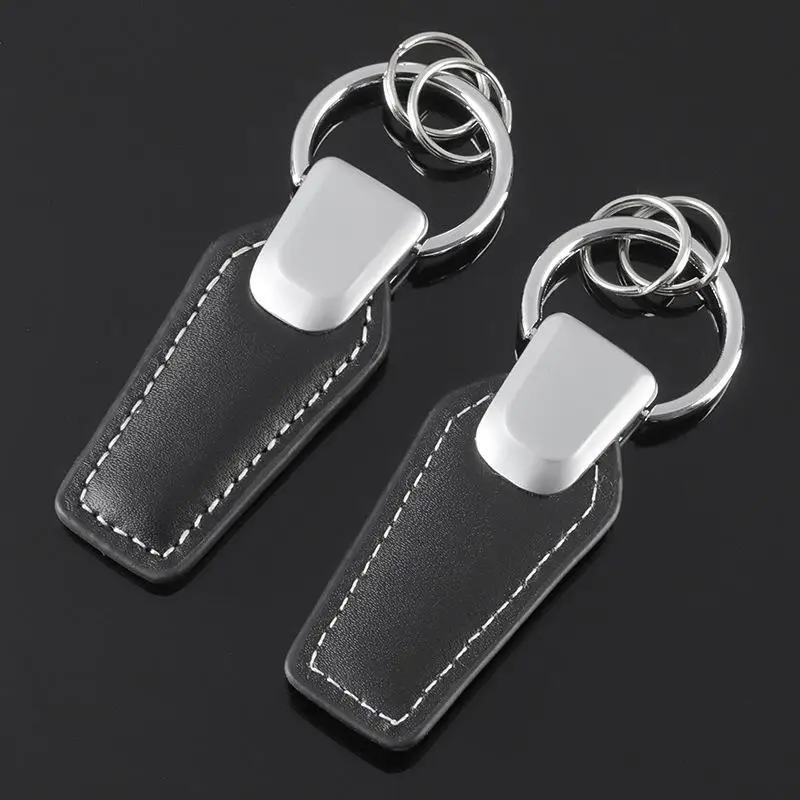 Portachiavi in Pelle per Auto, Lussuoso e Minimalista, con Ciondolo a Scomparsa, Portatile per Proprietari di Auto, Accessorio da Viaggio e per Uso Esterno - immagine 3