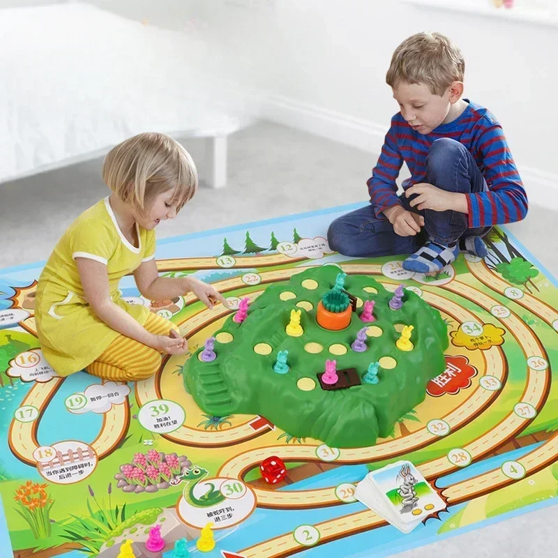Carrot Rabbit Trap board game Defend Challenge Parent-Child Family Party Interactive Educational Puzzle Toy Gift