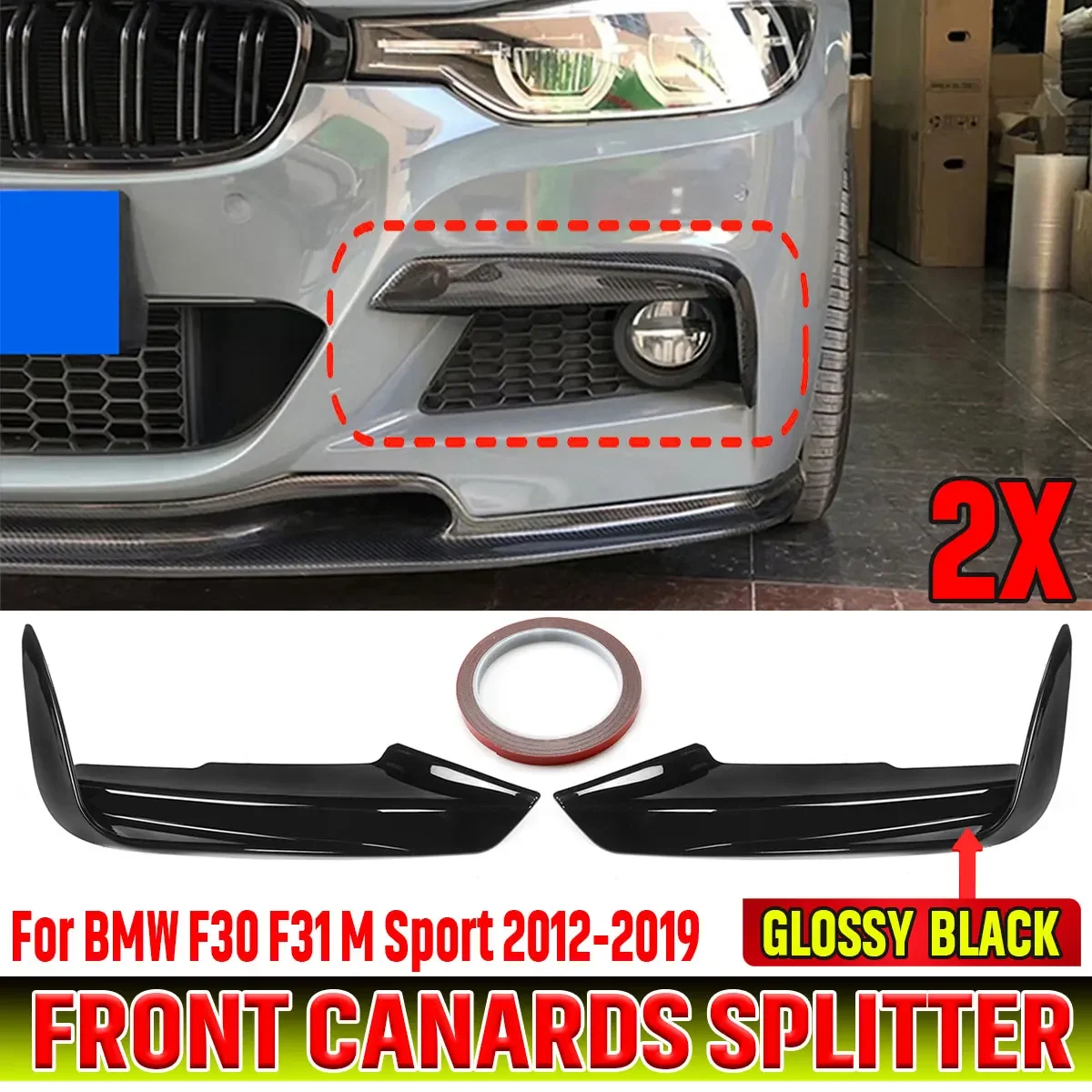 

2 шт., передний бампер для BMW F30 F31 M Sport 2012-2019