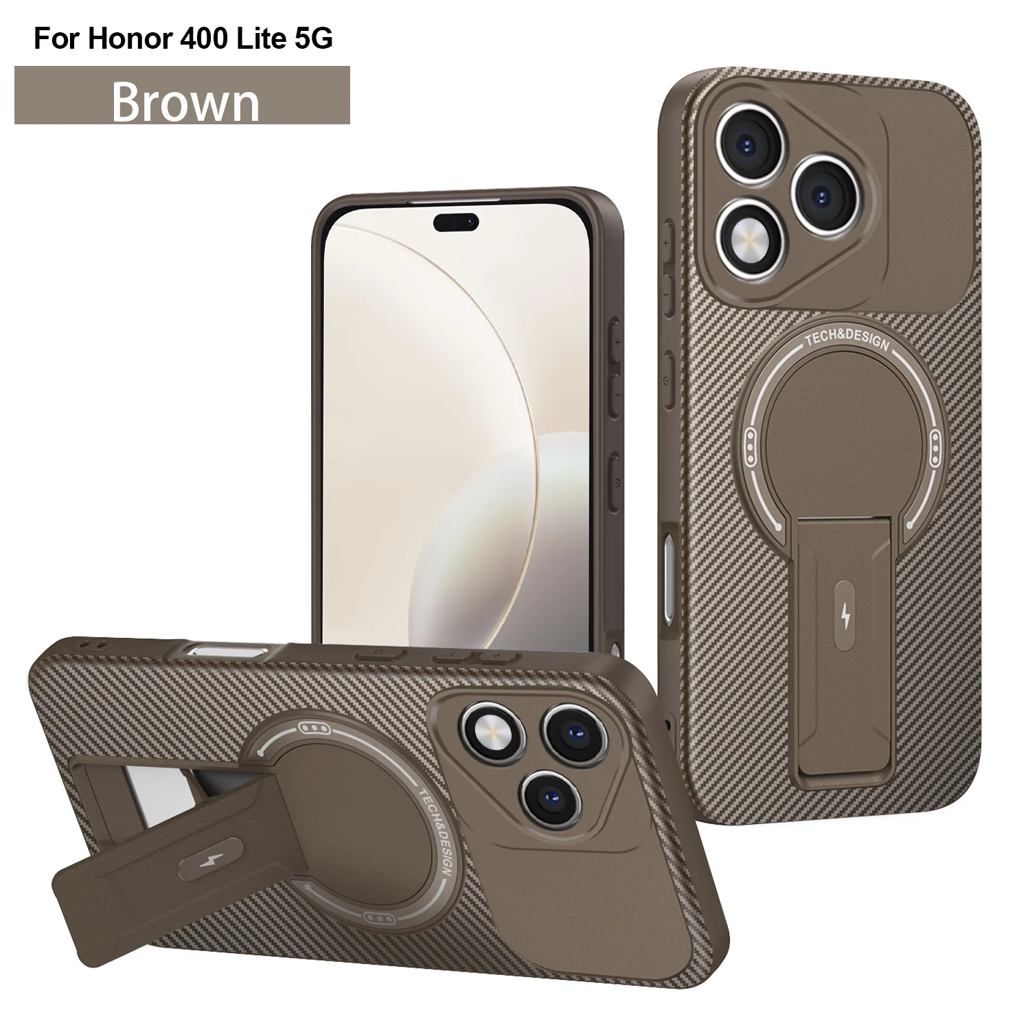 Magnetic Mounting Bracket Protective Phone Case with Back Cover