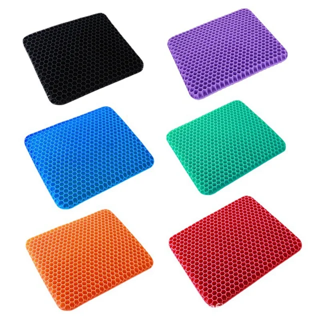 Coussin de siège en gel doux pour fauteuil roulant, coussin de siège en gel, coussin de siège de voiture en gel respirant, coussin de siège en gel pour chaise de bureau 6