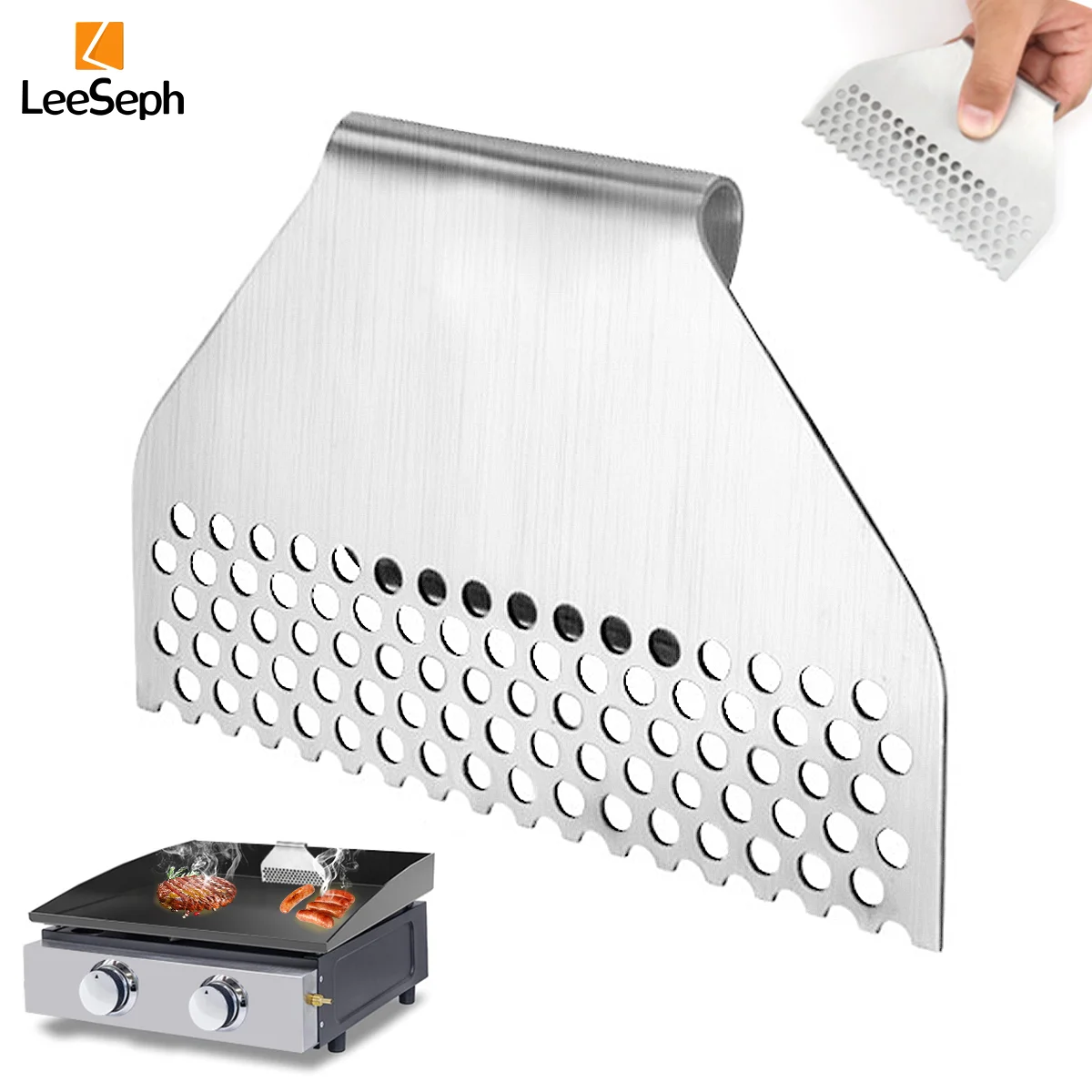 Food Mesh Screen Block Grease Trap Stainless Steel Grill Grease Gate Grill Accessories bbq net