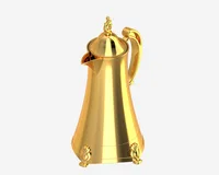 Bouteille d'Eau Chaude Classique Arabe de Longue Durée, en Plastique, Portable, avec Revêtement en Verre, pour Hôtel, Bureau 5