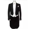 Latest 2023 Cloudstyle Men's Tailcoat Formal Ment Suit Slim Fit 3-Piece Suit Dinner Jacket Wedding Suit Male Swallow-Tailed Coat 1