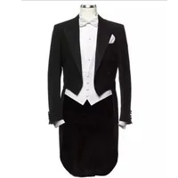 Latest 2023 Cloudstyle Men's Tailcoat Formal Ment Suit Slim Fit 3-Piece Suit Dinner Jacket Wedding Suit Male Swallow-Tailed Coat 1