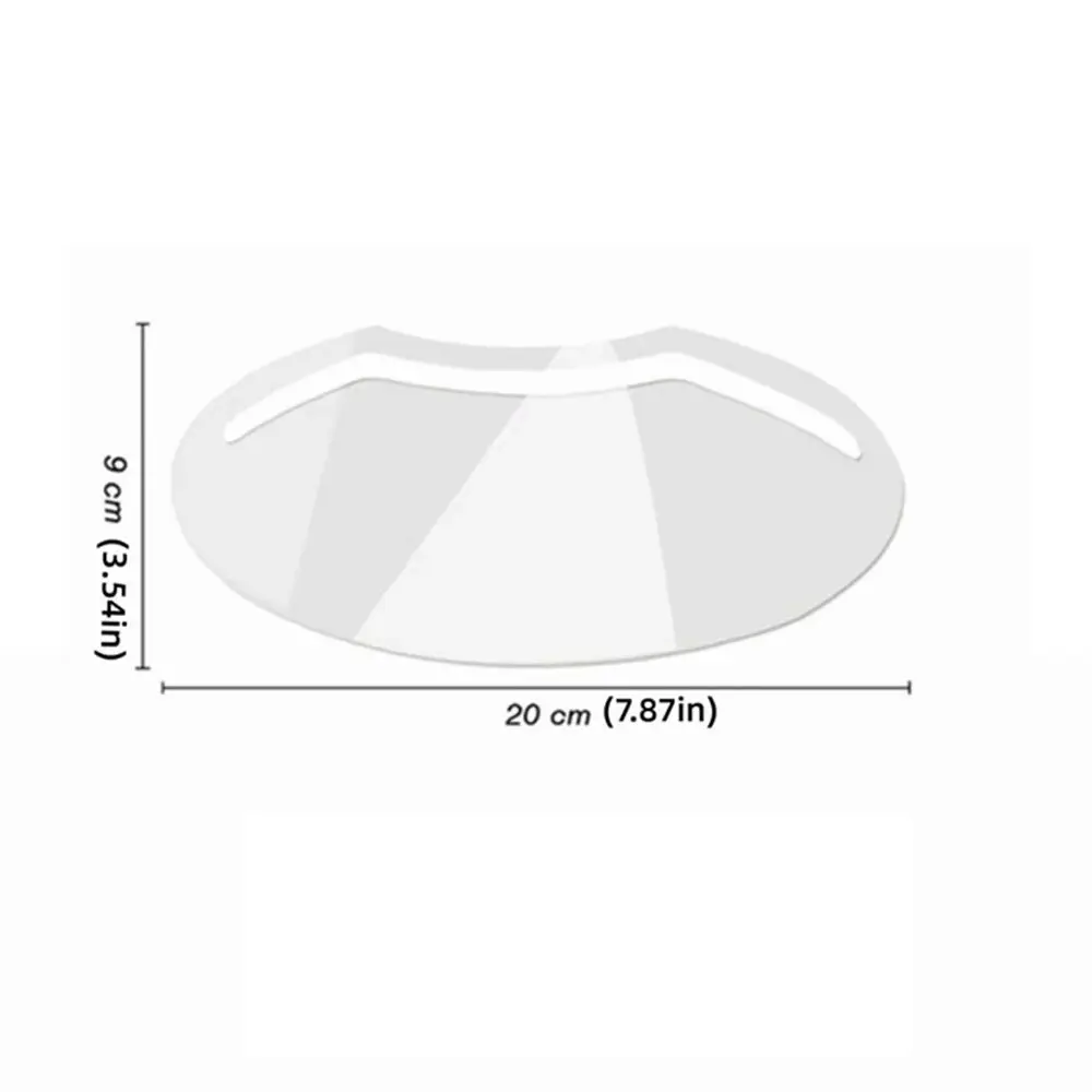 50pcs New Plastic Disposable Face Shields Transparent Makeup Tool Barber Masks Hairdressing Supplies Haircut