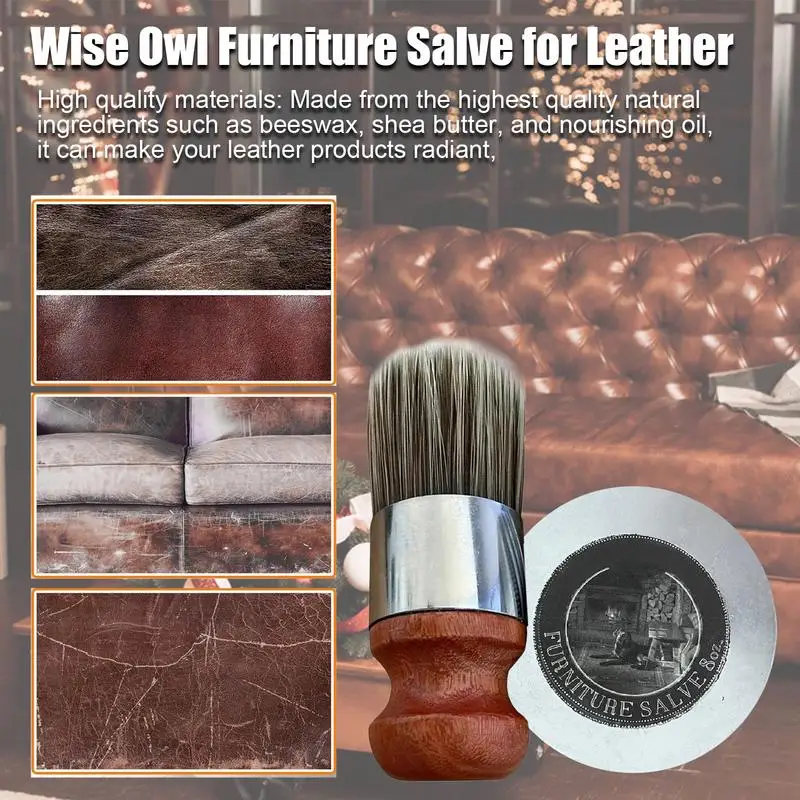 Image showcasing Leather Cleaner Leather Furniture Salve Leather Furniture Ointment ...
