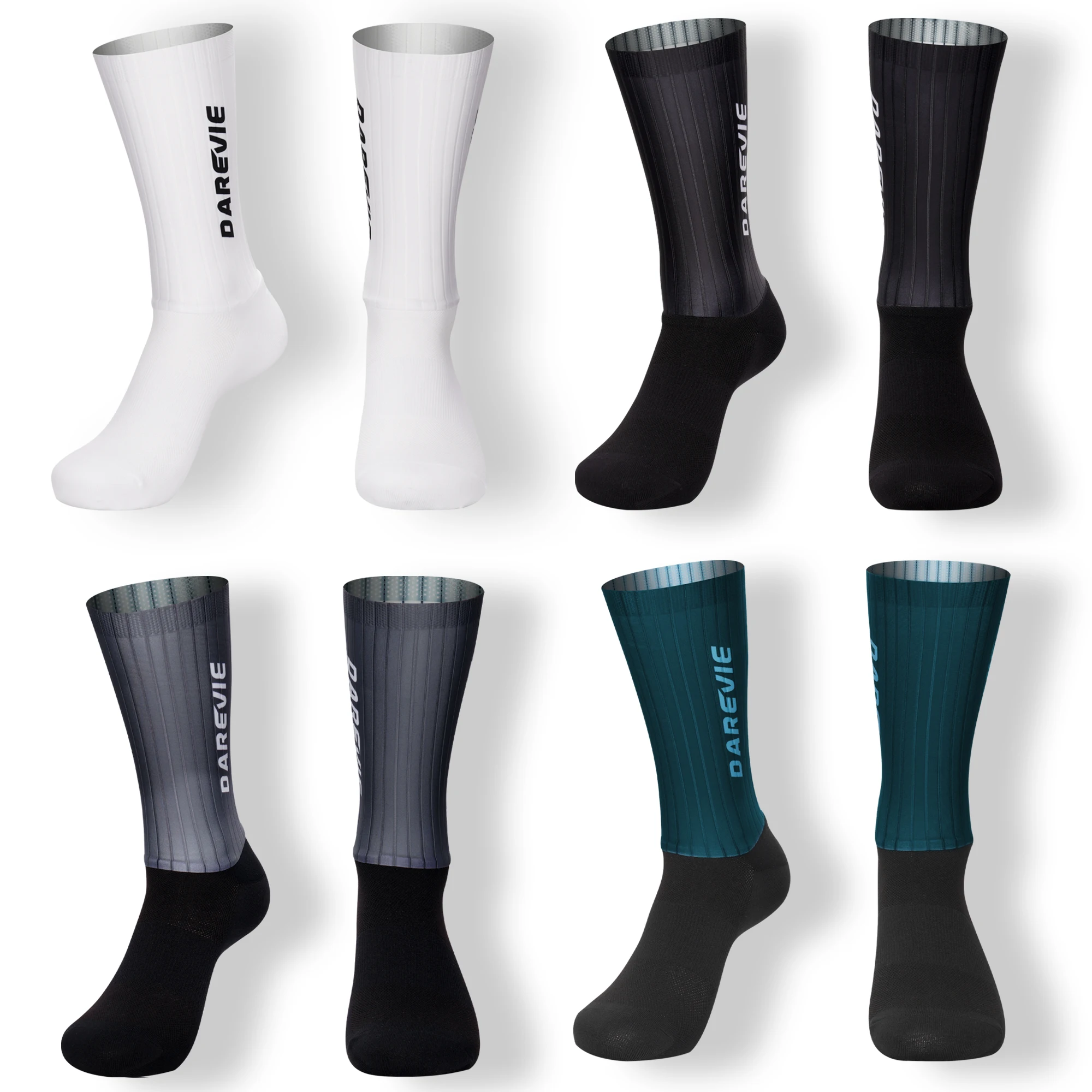 YKYWBIKE Anti Slip Silikon Aero Socken Whiteline Radfahren Socken Männer Fahrrad Sport Laufen Fahrrad Socken  201768104