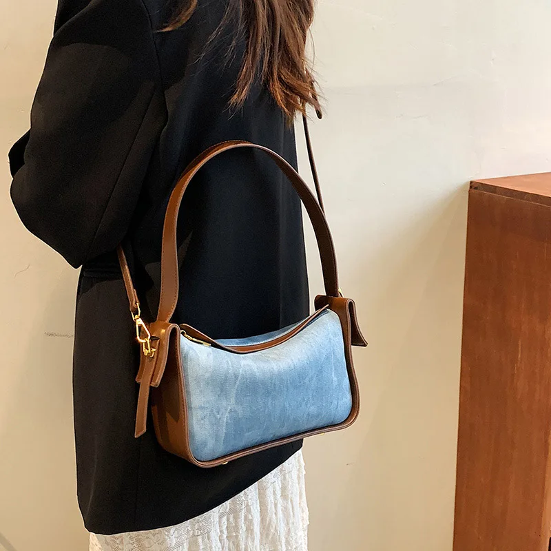 Denim Fashion Brand Handbags, Luxury Brand Denim Handbag