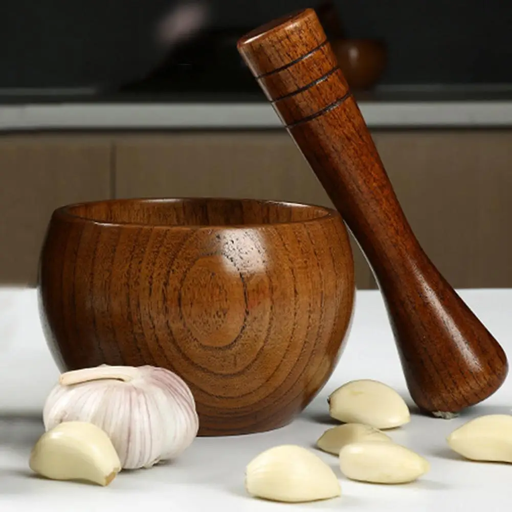 

Mortar and Pestle Set Small Bowl Grinder Hand Polished Pestle Spice Herb Grinder Crusher For Grind Herbs Spices Grains Pepper