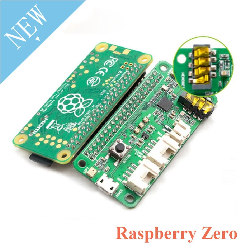 Raspberry Pi Zero WH ReSpeaker 2Mics Board Voice Stereo Recognition