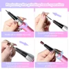 96W Rechargeable Nail LED UV Lamp And 35000RPM Nail Drill Machine with Diamonds Heart-Shaped Design for Manicure Polishing Dryer 4