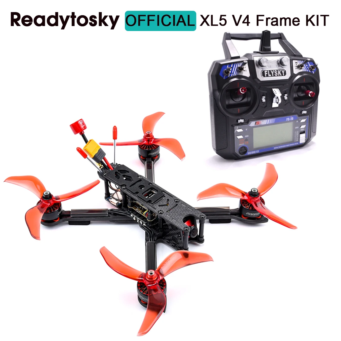 RTF Full Carbon Fiber TrueX XL5 V4 227mm Frame Kit 2206 2300KV Motor