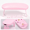 Nail Dryer MINI 6W USB UV LED Lamp Pink White Nail Art Manicure Tools Design Fast Drying Curing Light for Gel Polish 4
