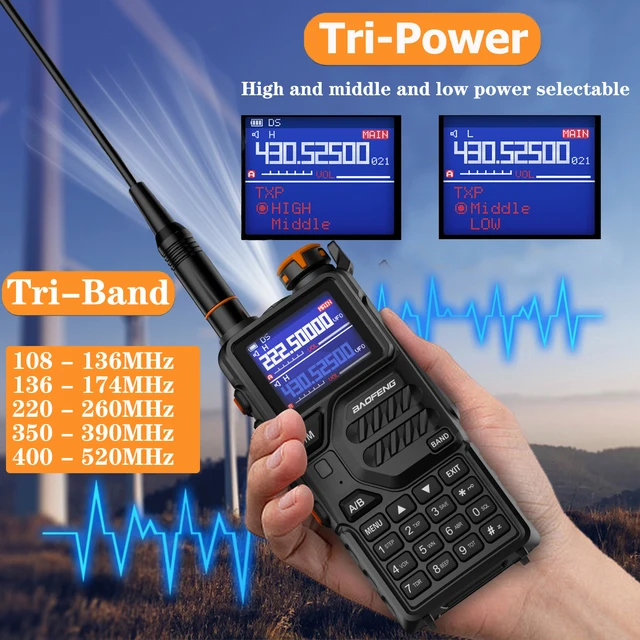 BAOFENG K5PLUS Tri-Band Ham Radio 2