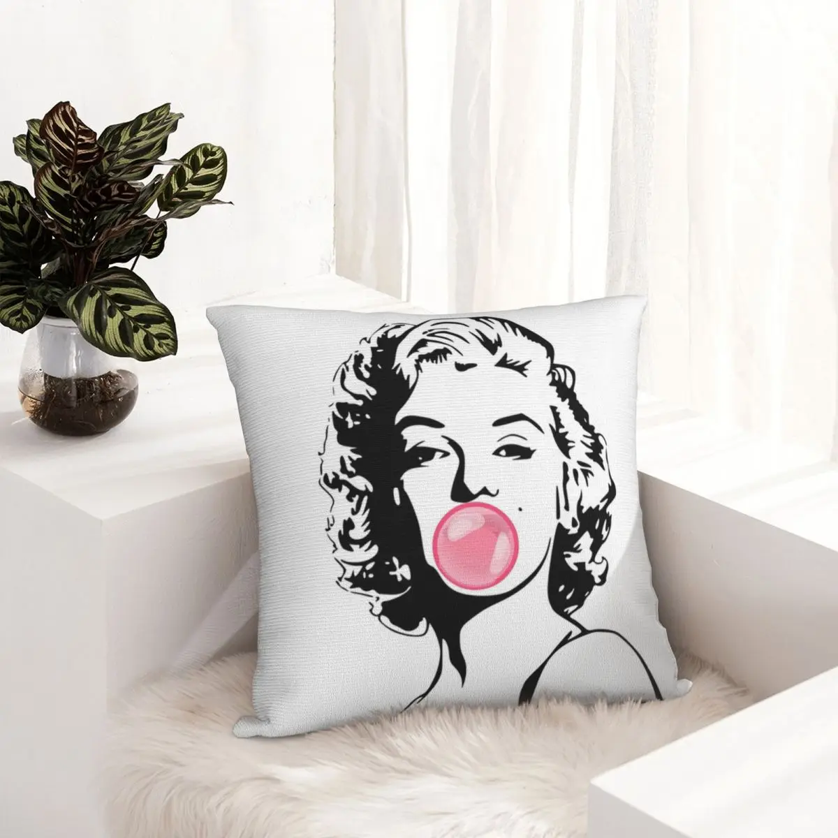marilyn-monroe-blowing-bubble-gum-pillowcase-pop-vintage-dakimakura