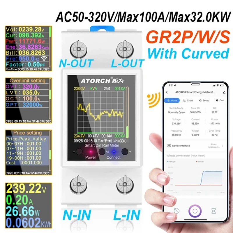 ATORCH      跮,  跮, AC50-320V  ÷ ,   , GR2PWS