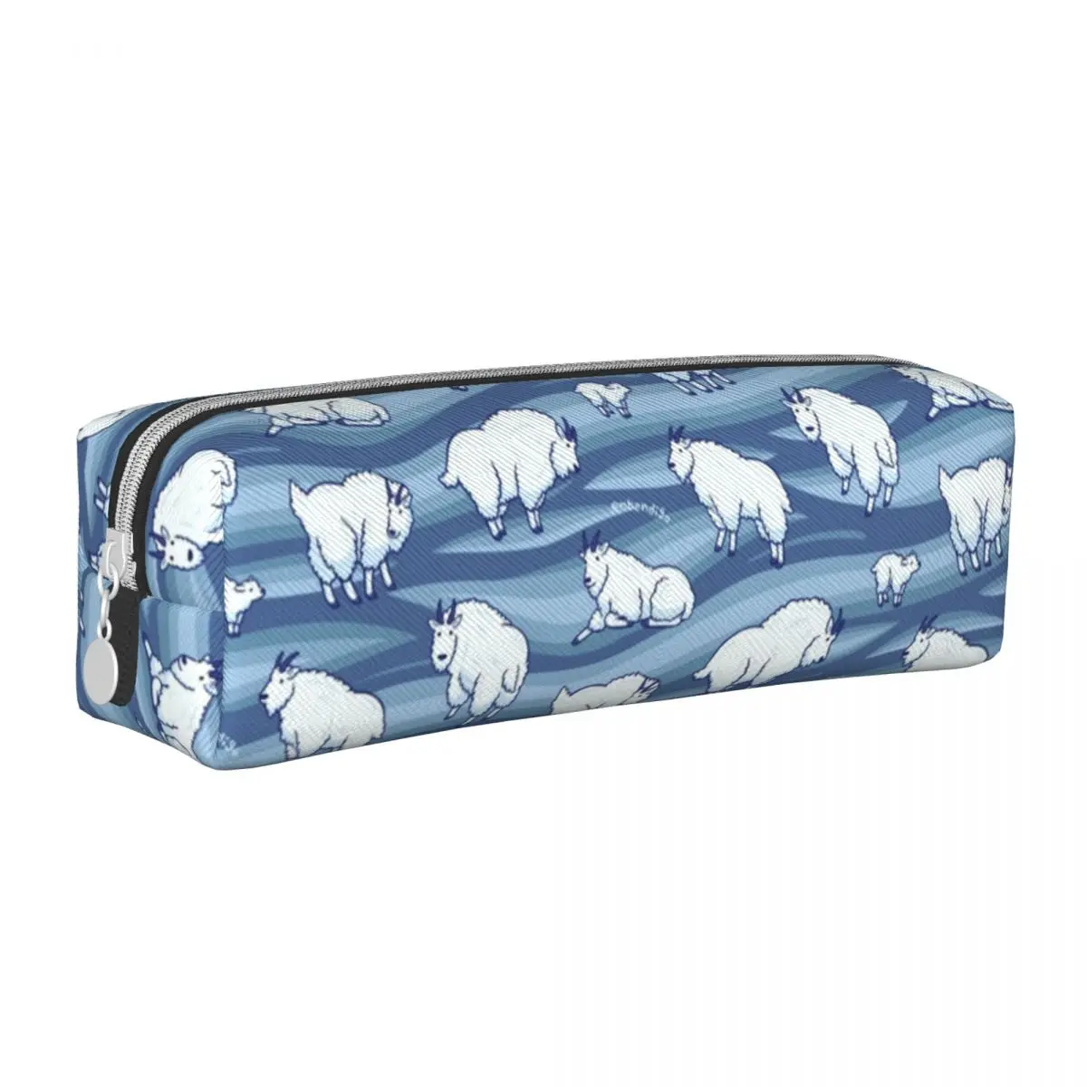 

Fashion Mountain Goats Pencil Cases Animal Pencil Pouch Pen for Girls Boys Large Storage Bag Students School Zipper Stationery