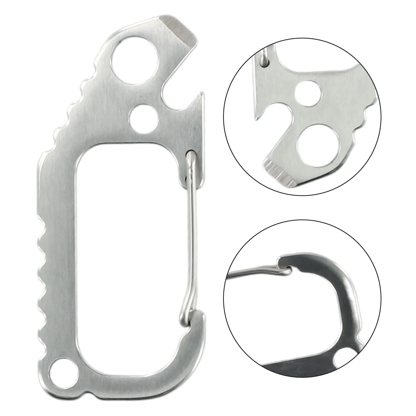 

Equipment Carabiner 1pc Buckle Caving Clip D Ring Lock Outdoor Rappelling Rock Climbing Sports Stainless Steel