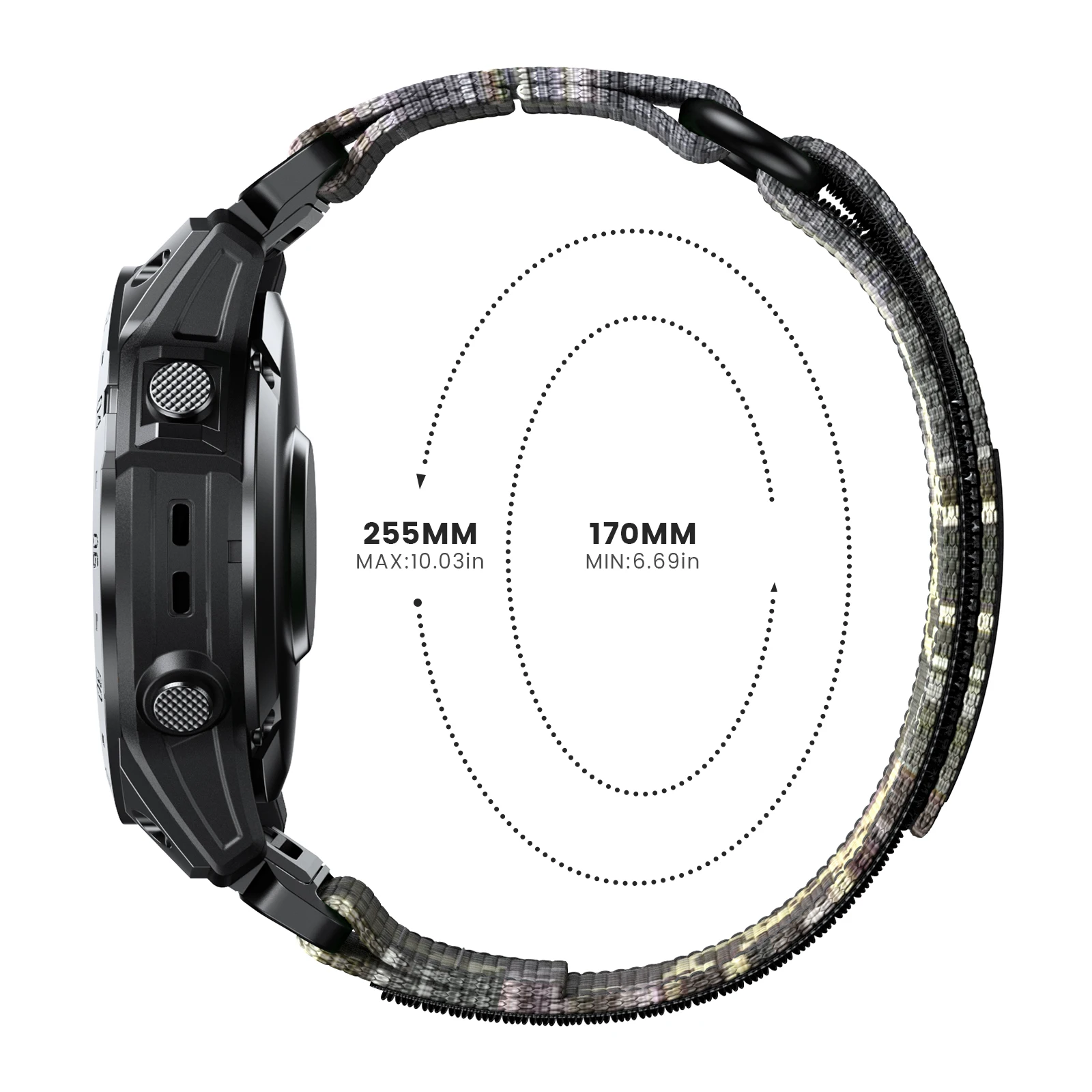 Galaone 22 26mm Nylon Easy Fit Strap Belt For Garmin Fenix5X/5XPlus/6X/6XPro/7X Quick Release Fashion Watch Band For Fenix5 6 7