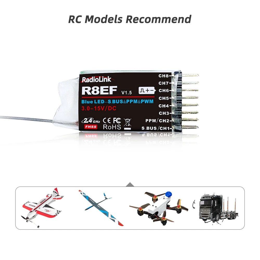 Radio ELRS 2.4G pour drone FPV, télécommande RC pas cher avec poignée ergonomique et boutons