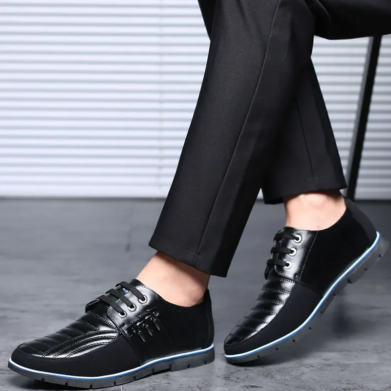 Men Casual Shoes Formal Soft Shoes Fashion Brand Classic Pu Leather Business Work for Men Big Size Erkek Ayakkabı