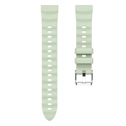 Silicone Sport Replacement Band - 18mm Smartwatch Strap Bracelet in Graphite - Huawei GT6 41mm (Light Green)