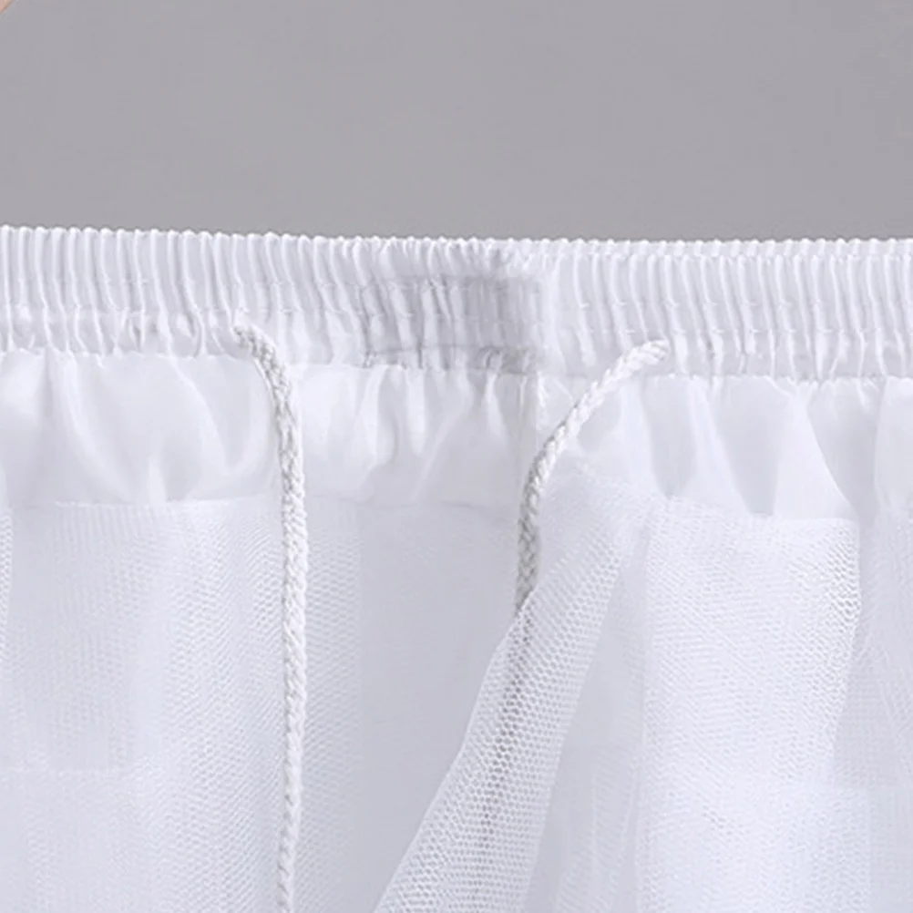 Pannier Ruffled Skirt Women Petticoat White Fashion Beautiful Gauze Fabric Women's Skirts