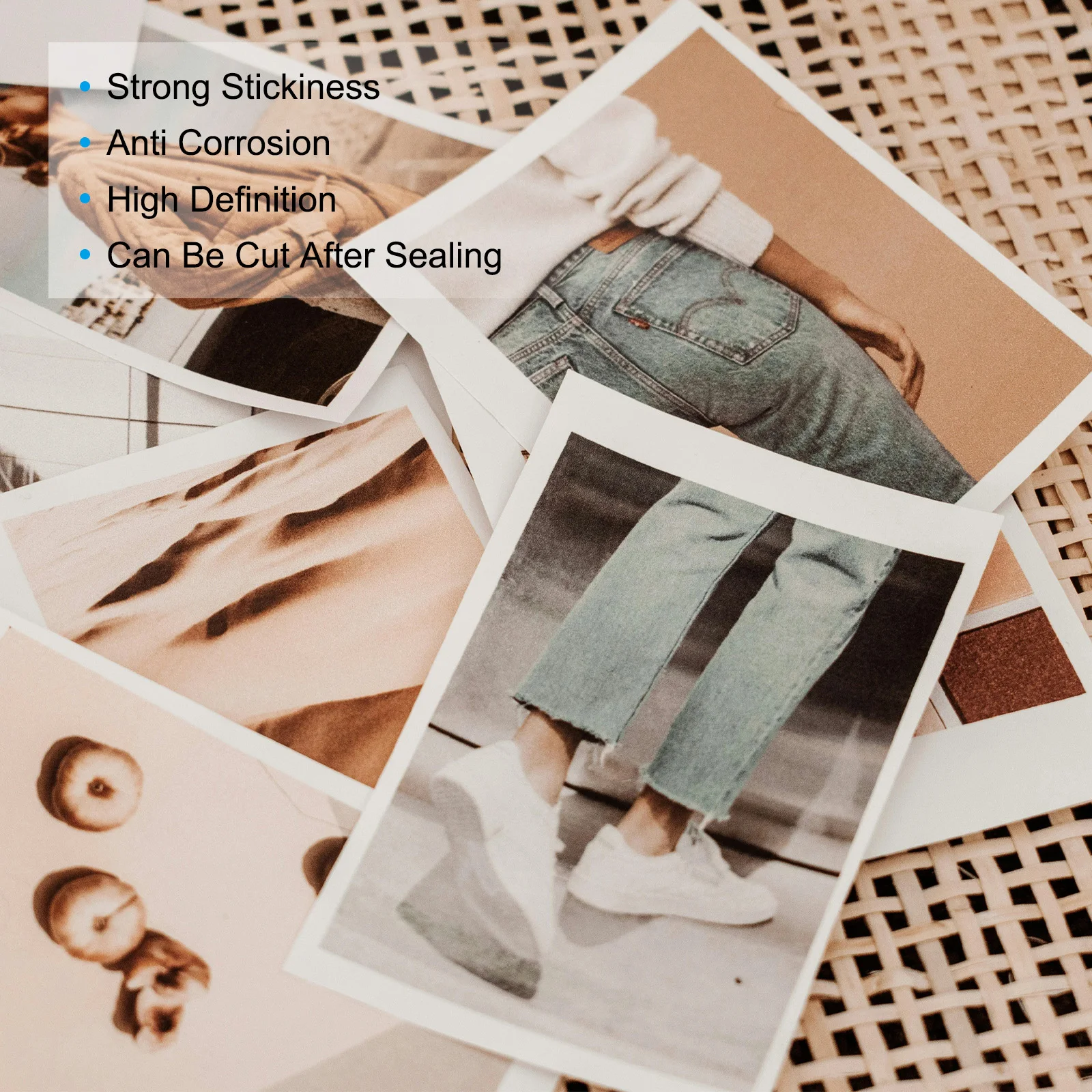 4-80Pcs 셀프 씰 투명 라미네이팅 시트 8.5 x11 5 x7 라미네이터 시트 사진 문서 용 자체 접착, 기계 필요 없음